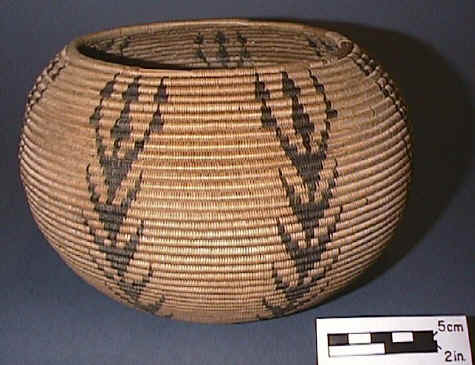 Large Historic Washoe Indian Basketry Cooking or Feasting Bowl